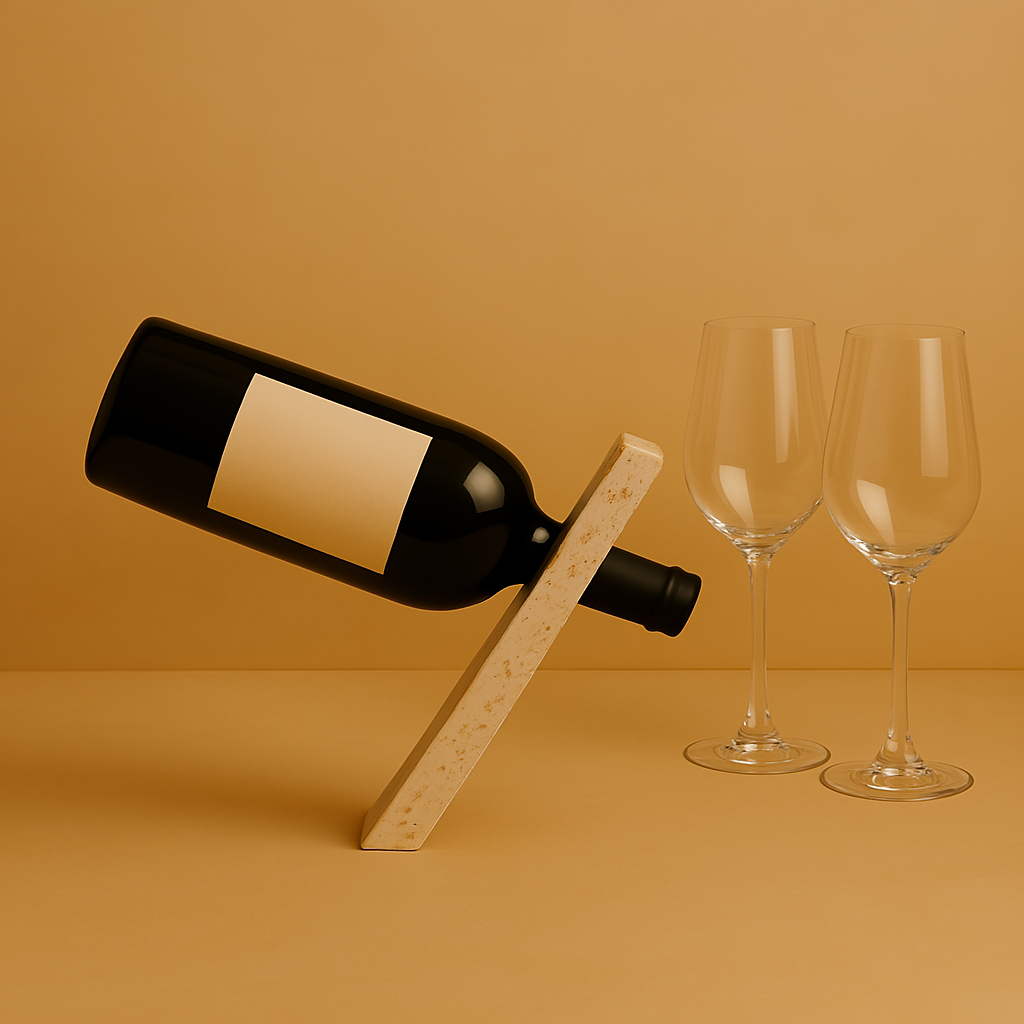 Leaning Wine Holder