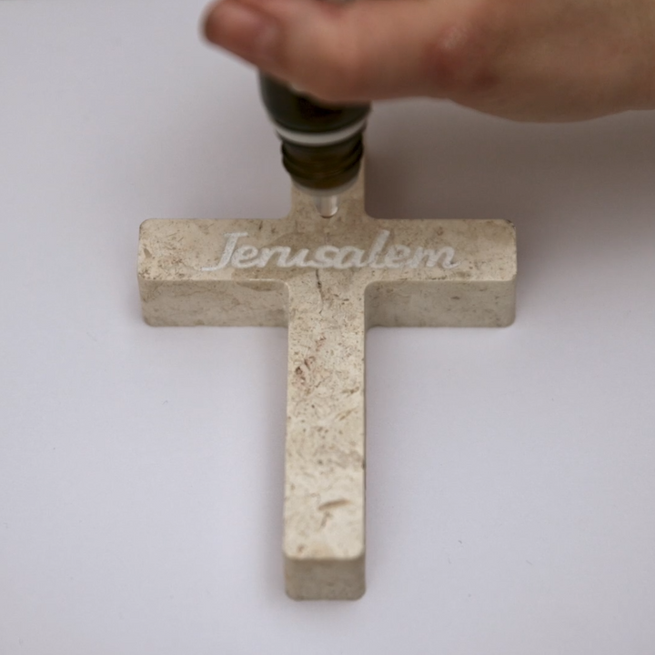 Jerusalem Stone Cross Diffuser & Essential Oils